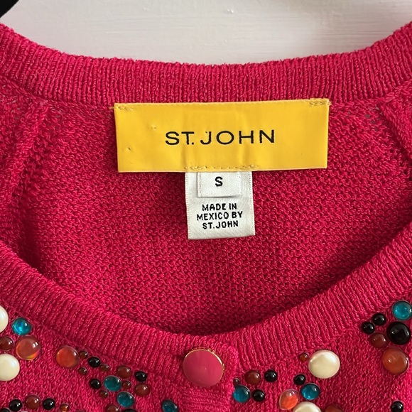 ST. JOHN Vintage Embellished Sweater - Picture 2 of 3